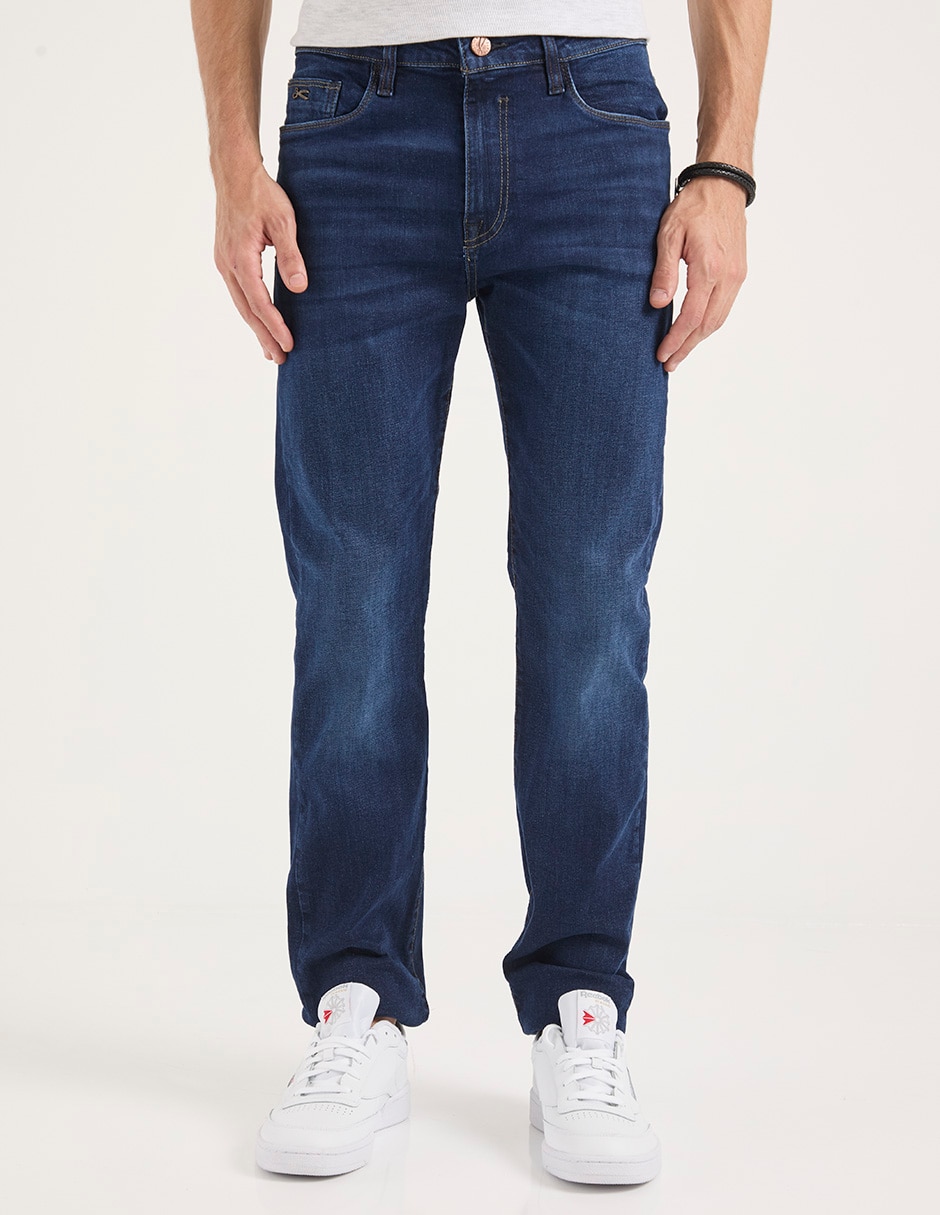 Jeans straight deslavado para hombre Jeans straight deslavado para hombre