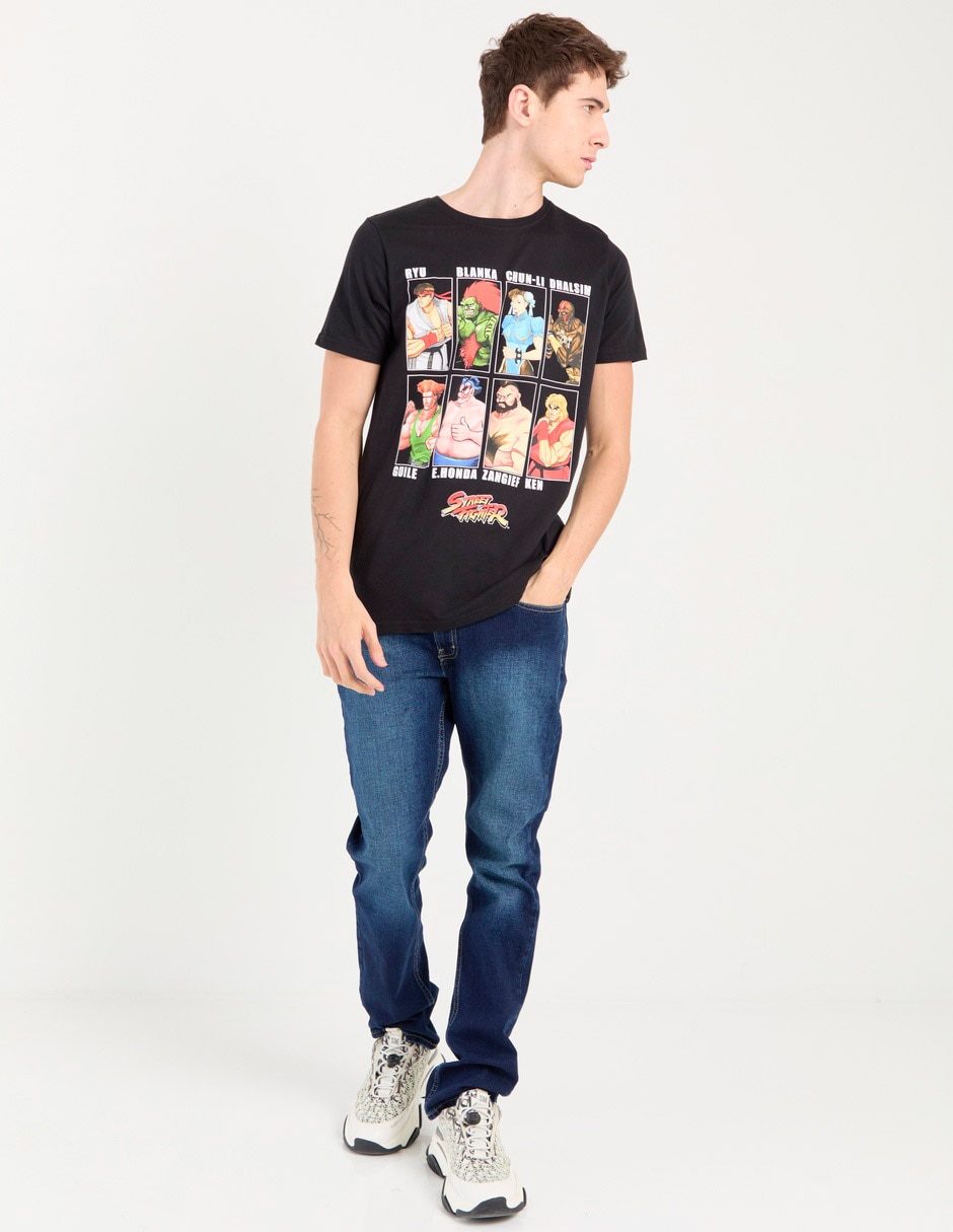 Jeans slim deslavado para hombre 3