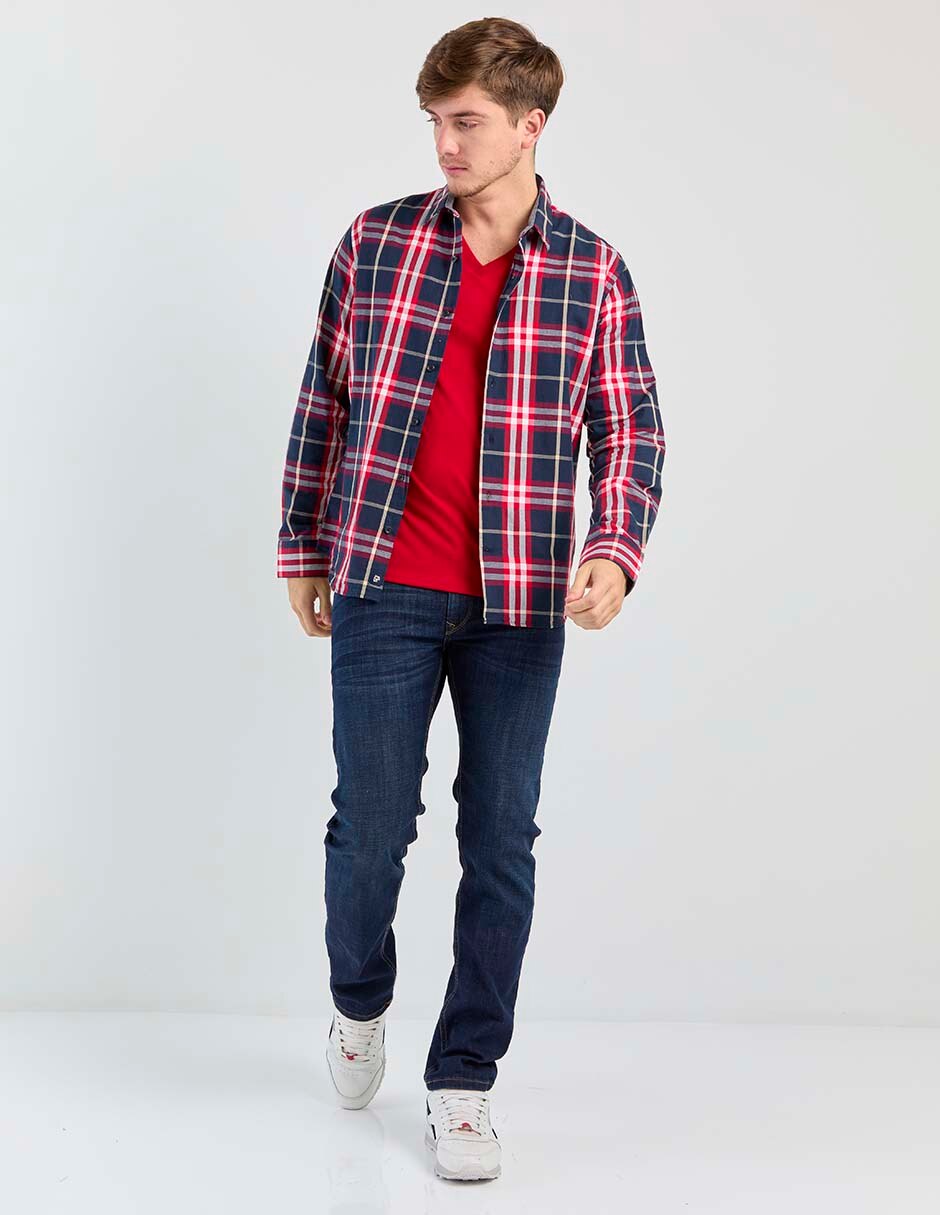 Camisa casual de algodón manga larga para hombre 3