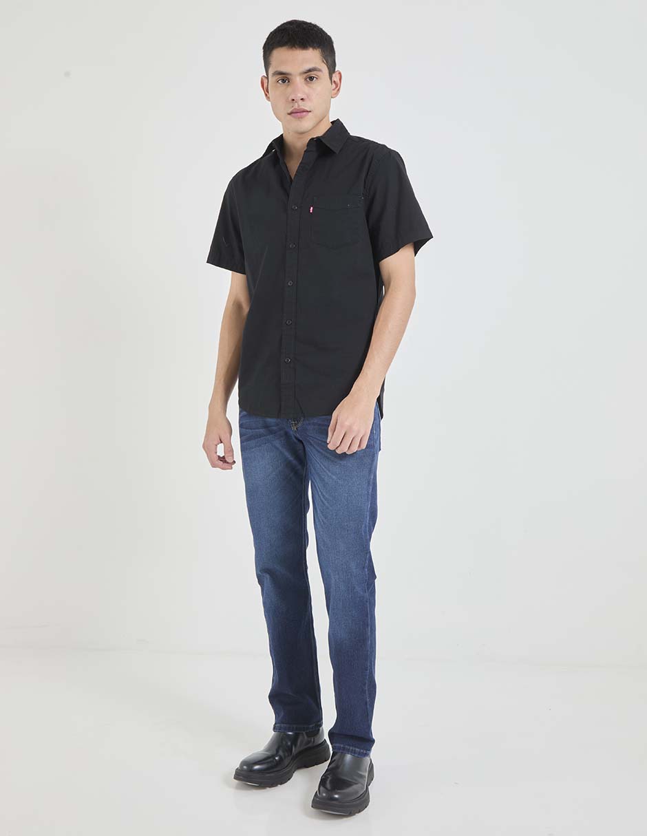Jeans bota lavado stone wash para hombre 3