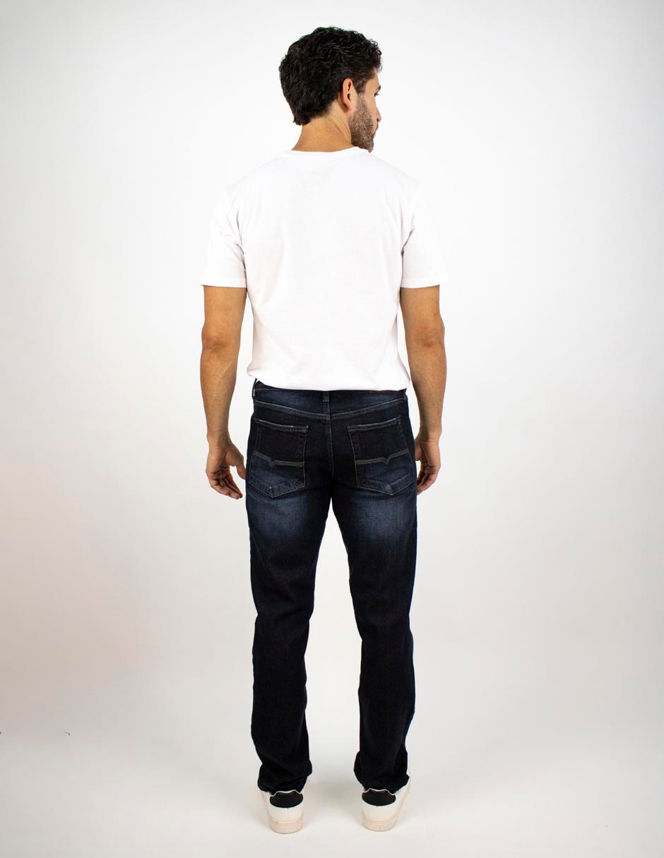 Jeans slim OS deslavado para hombre 2
