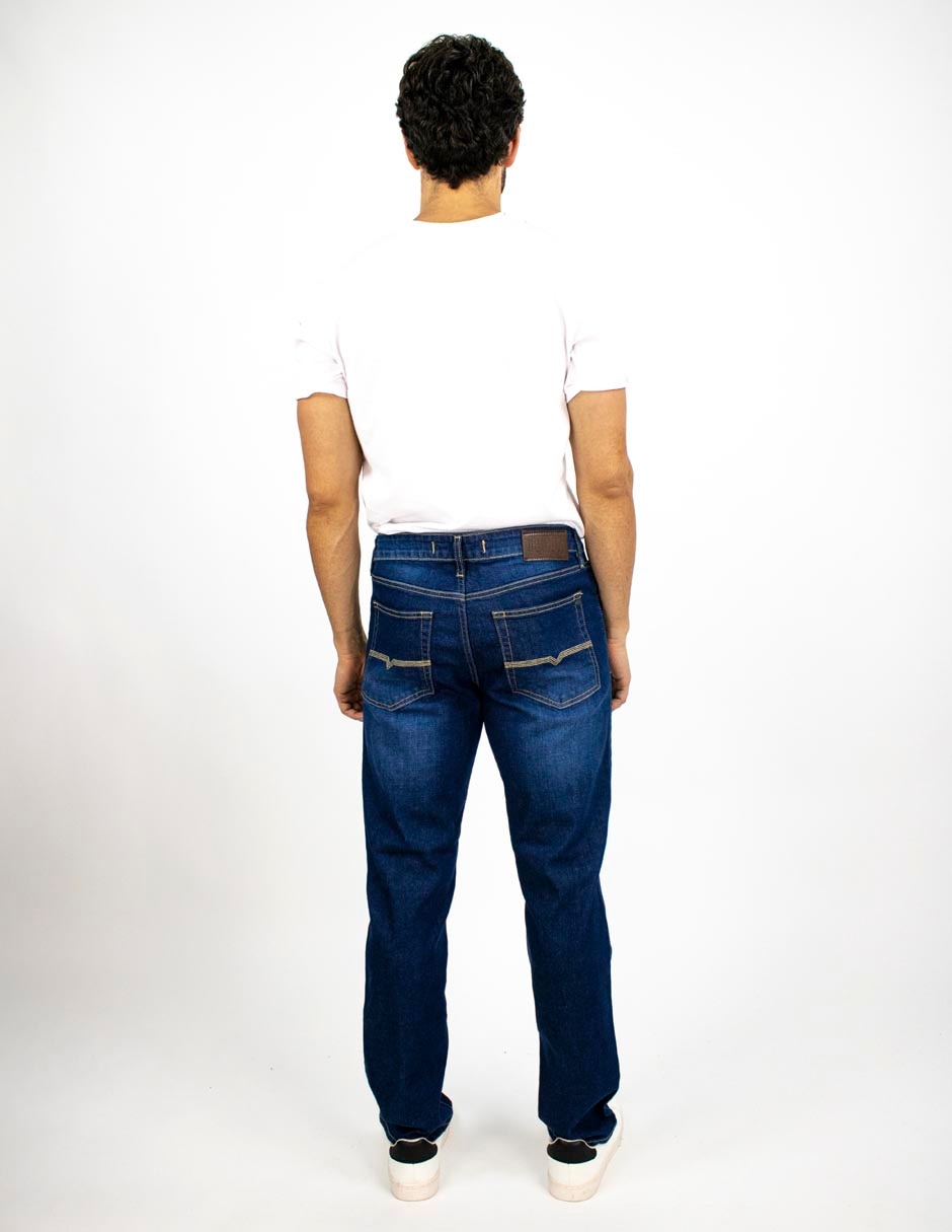 Jeans slim deslavado para hombre 2
