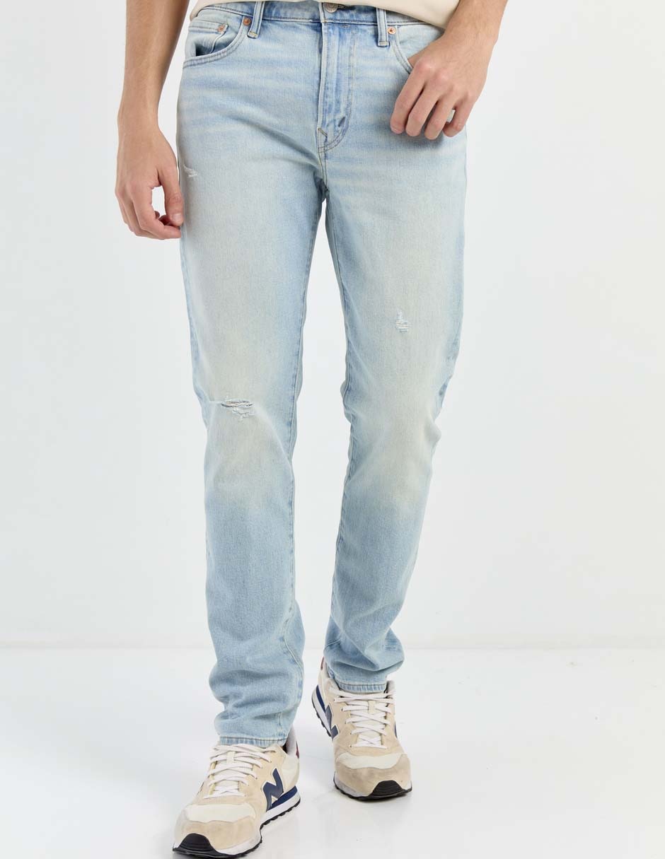 Jeans Straight American Eagle lavado claro para hombre