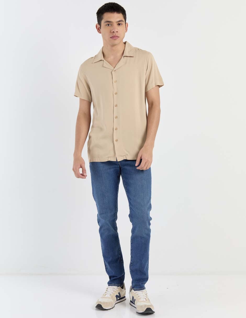 Jeans skinny lavado medio para hombre 3