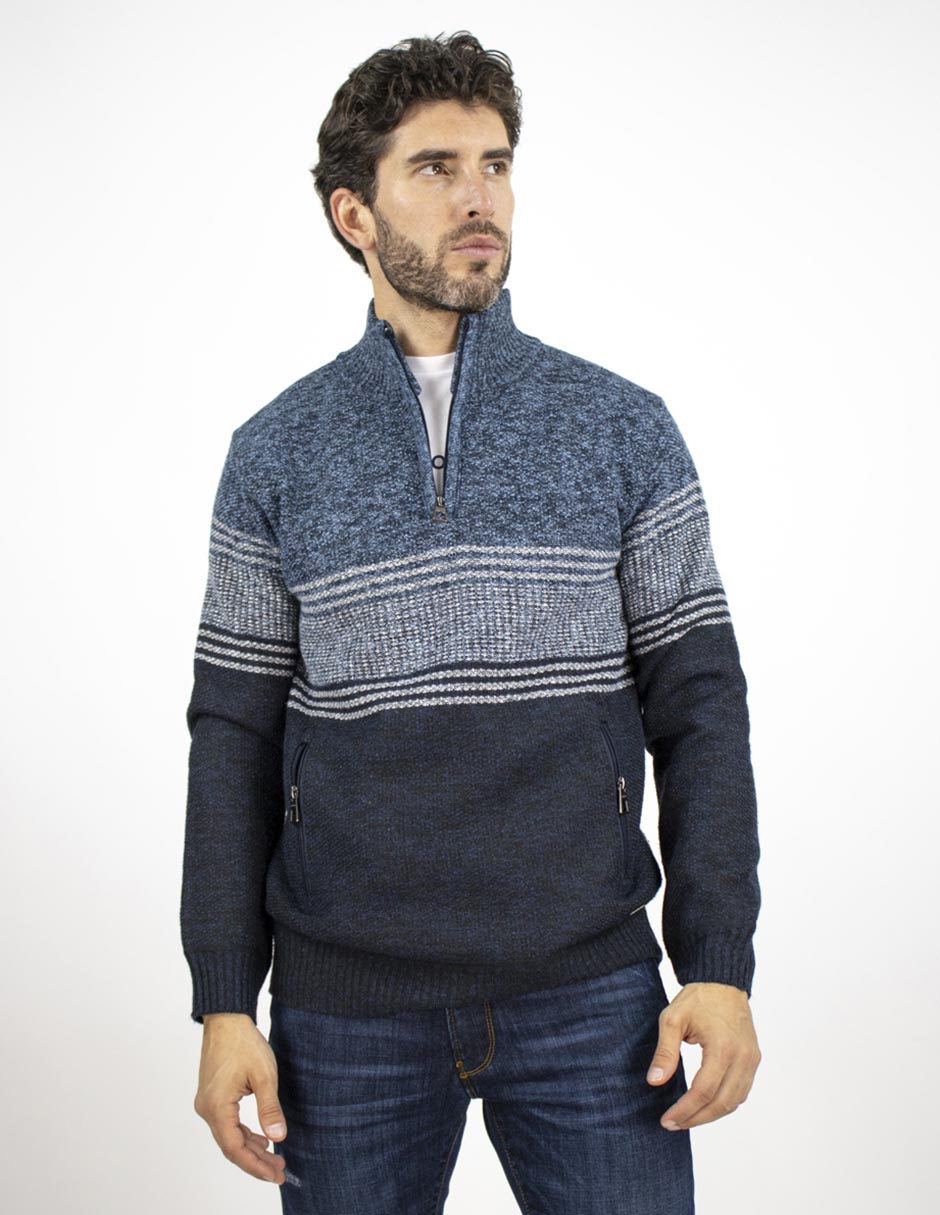 Suéter Furor cuello con cierre para hombre Suburbia