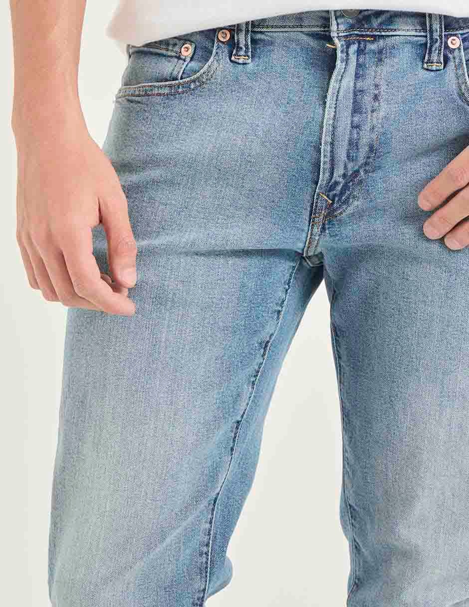 Jeans slim lavado medio para hombre 4