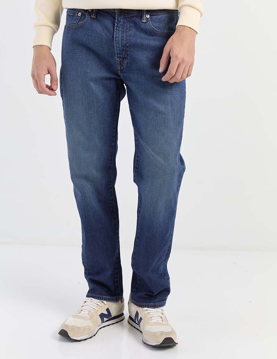 Jeans Straight lavado obscuro para hombre