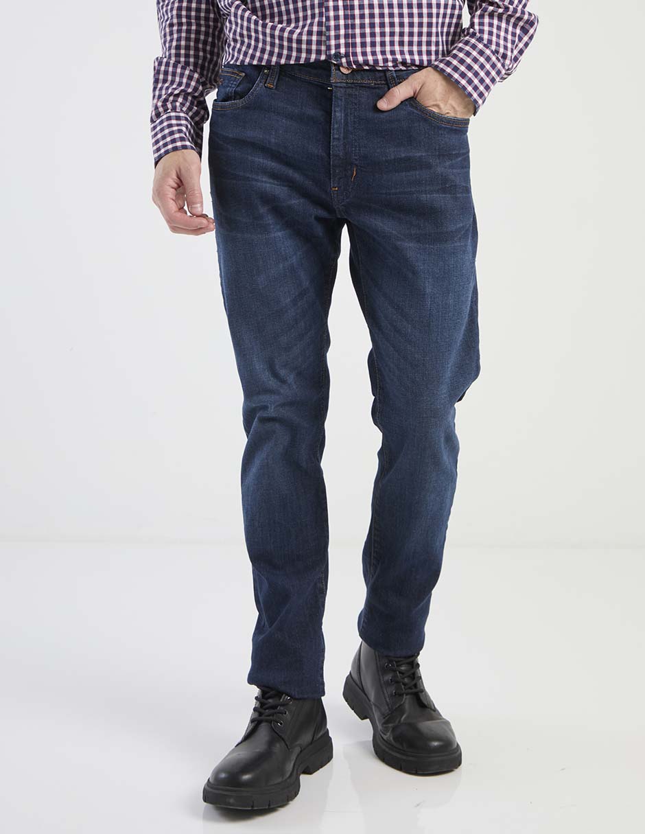 Jeans straight deslavado para hombre Jeans straight deslavado para hombre