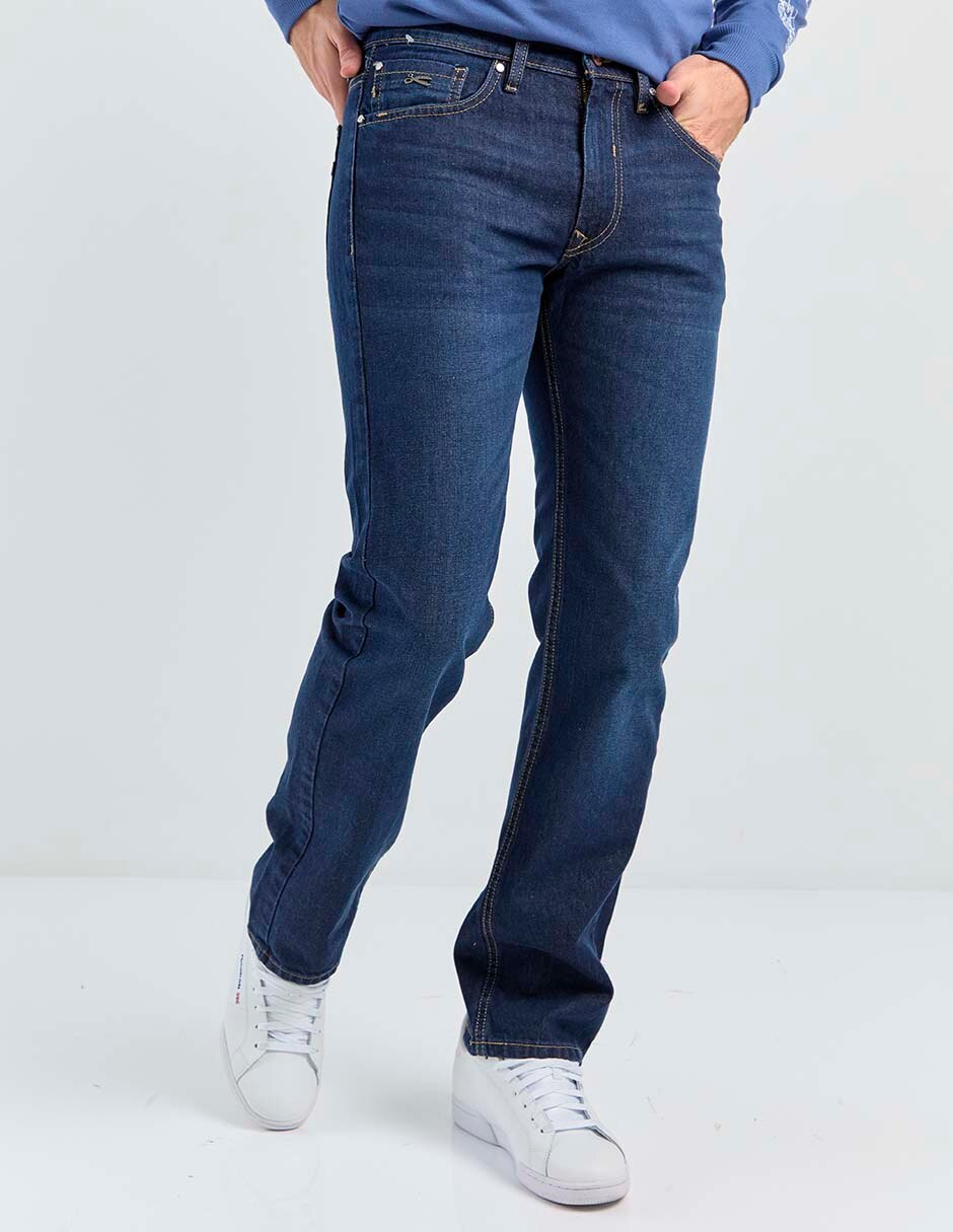 Jeans straight lavado obscuro para hombre Jeans straight lavado obscuro para hombre