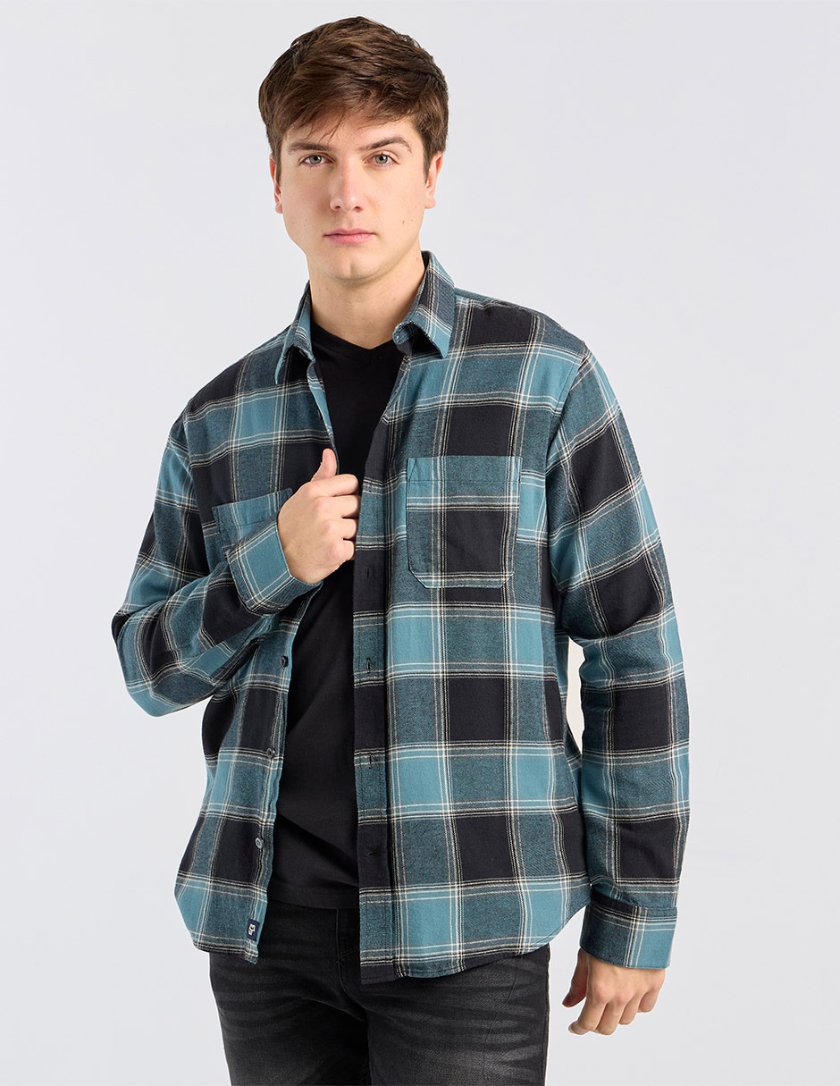 Sobrecamisa casual manga larga para hombre Sobrecamisa casual manga larga para hombre