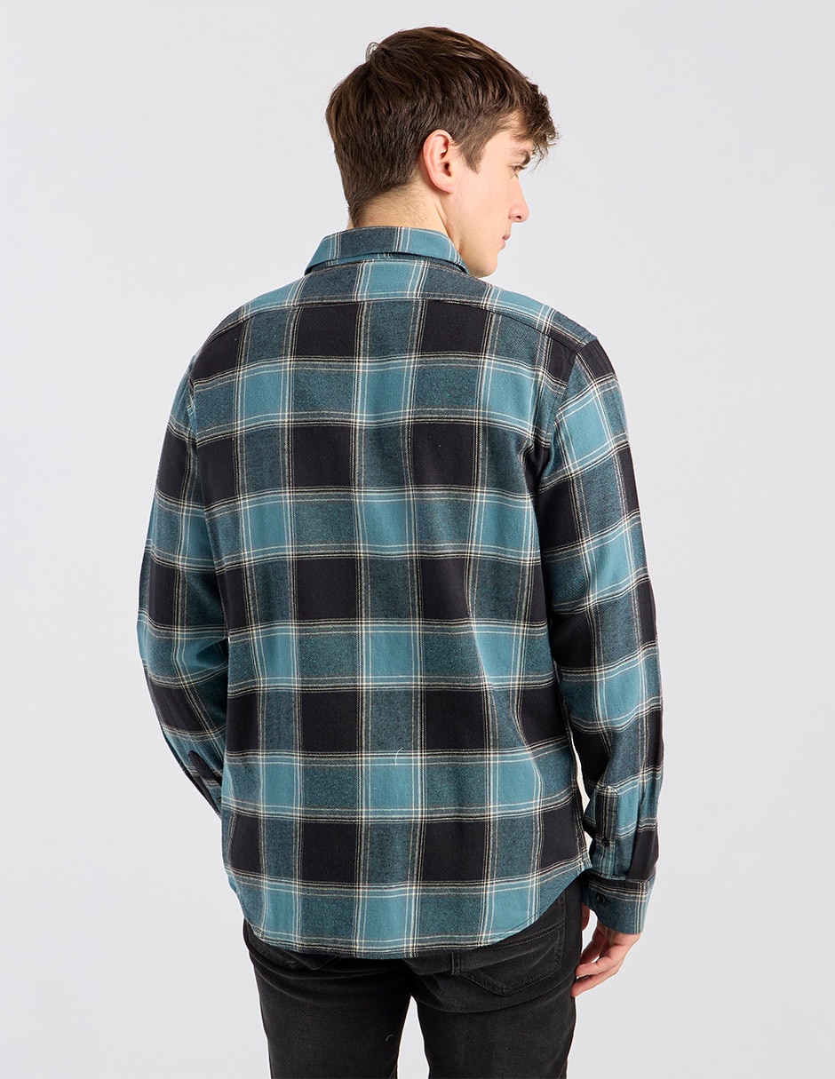 Sobrecamisa casual manga larga para hombre 2