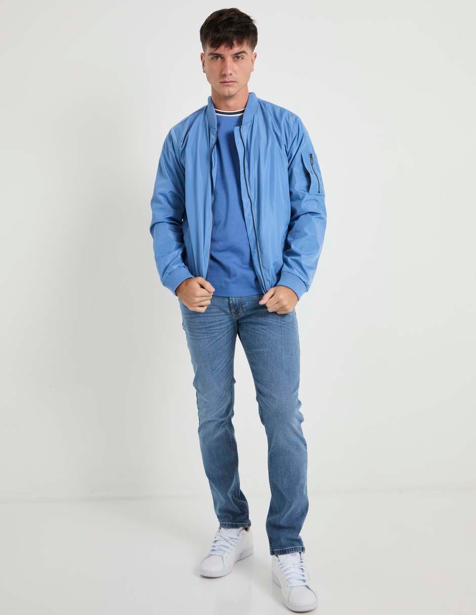 Jeans straight lavado medio para hombre 3