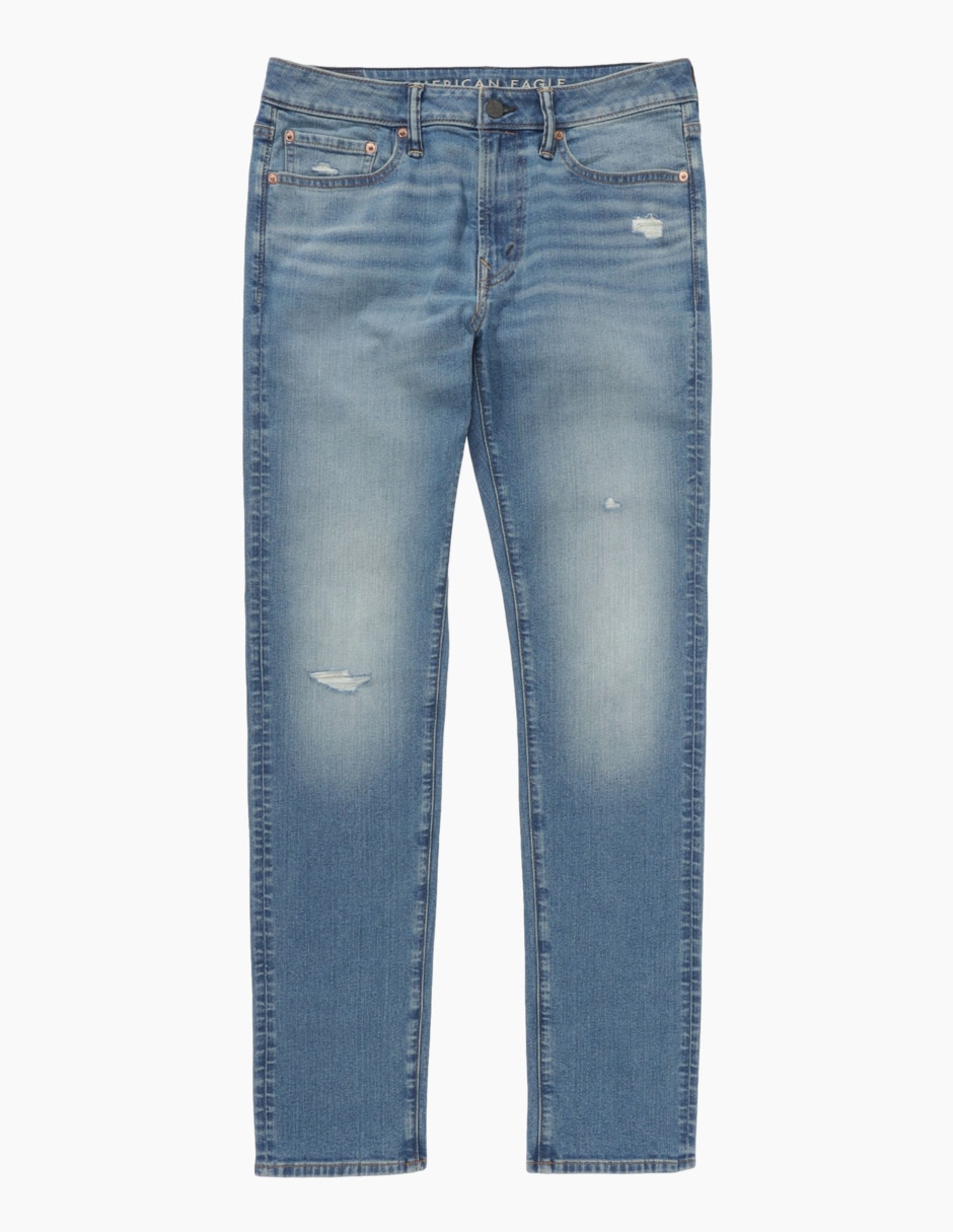 Jeans slim deslavado para hombre 2