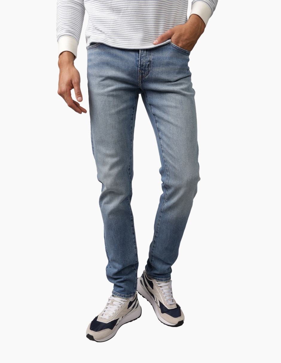 Jeans skinny lavado medio para hombre Jeans skinny lavado medio para hombre