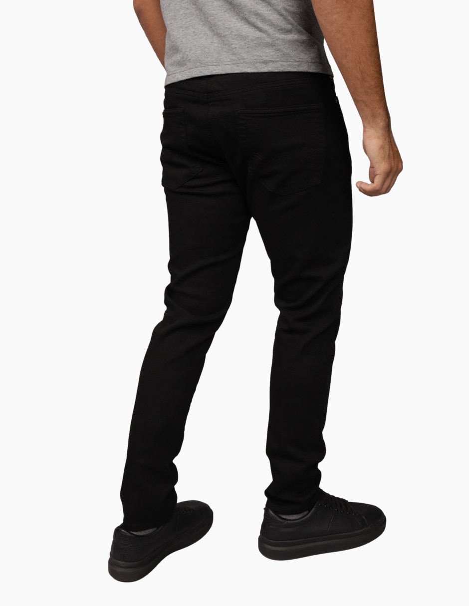 Jeans skinny lavado obscuro para hombre 1