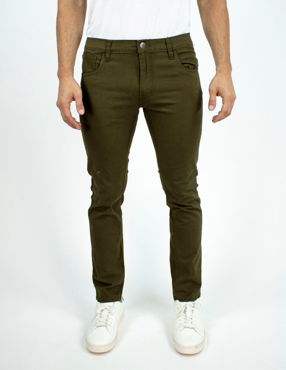 Pantalón skinny de algodón para hombre Pantalón skinny de algodón para hombre