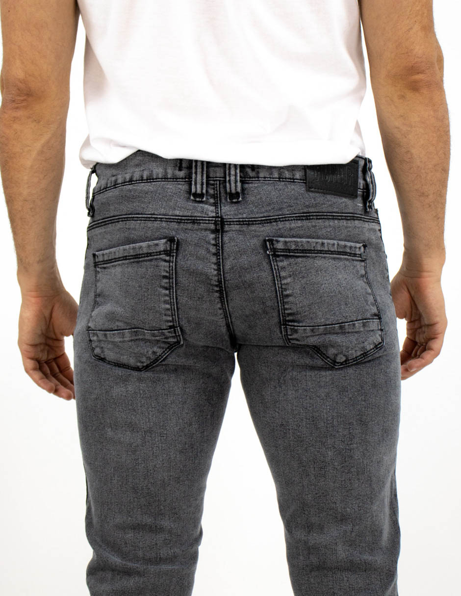 Jeans slim deslavado para hombre 4