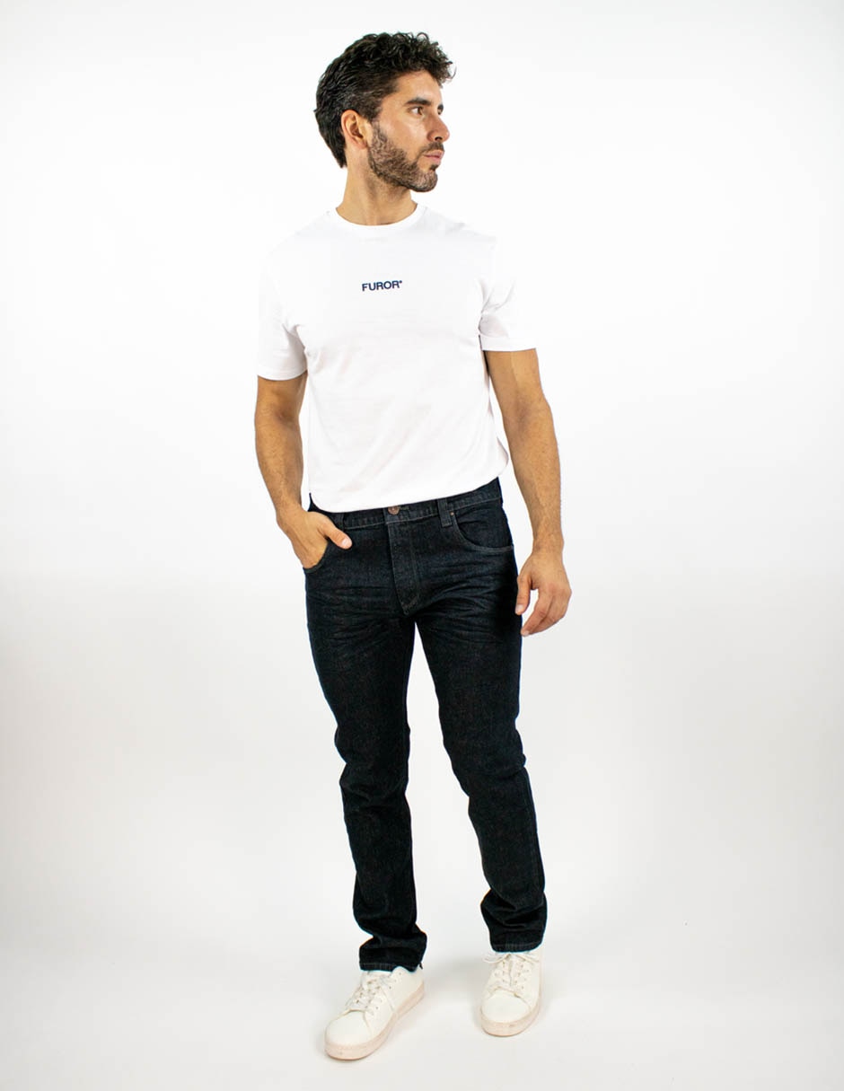 Jeans slim lavado obscuro para hombre 3