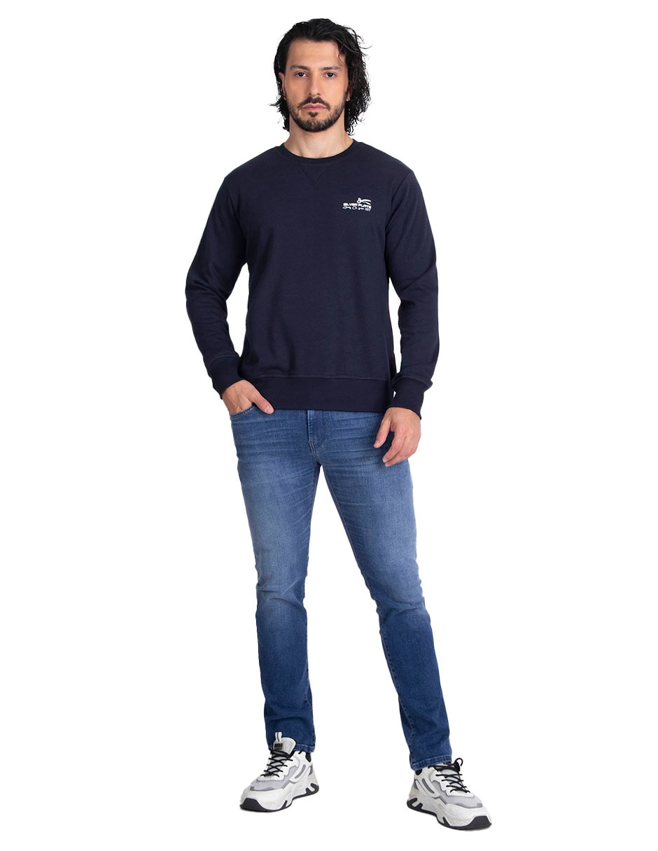 SUDADERA 31021 SILVER, G, AZUL MARINO