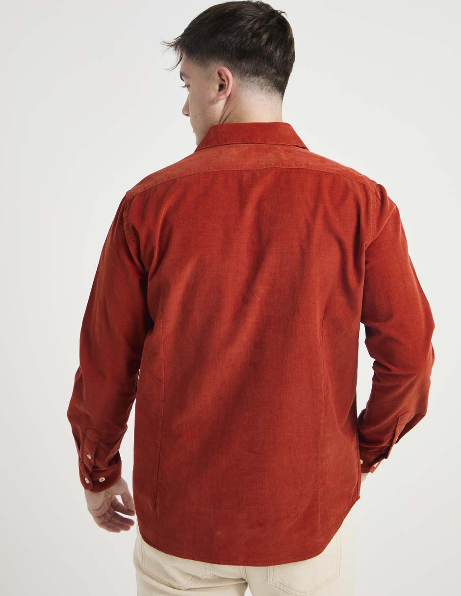 Camisa casual de algodón manga larga para hombre 2