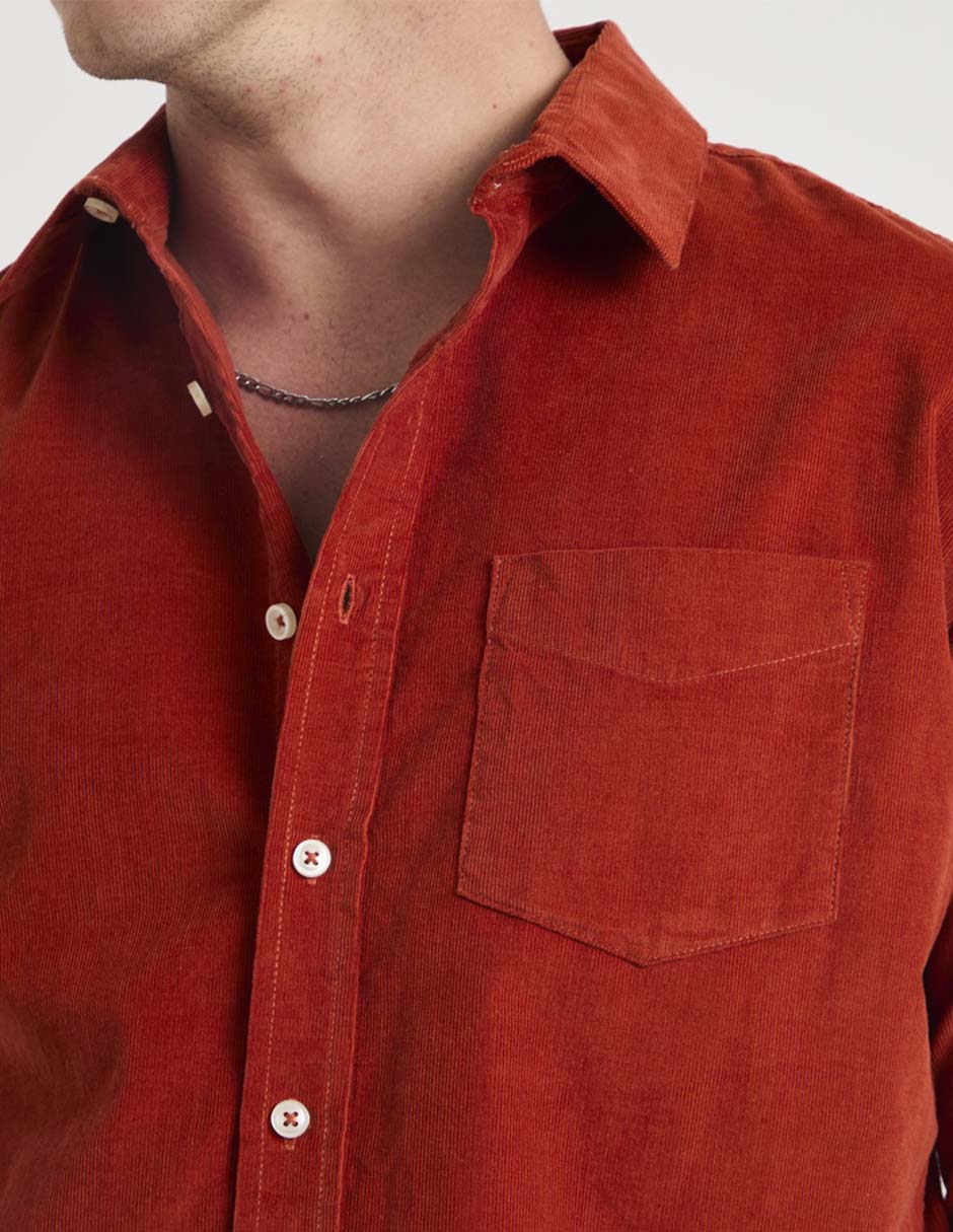 Camisa casual de algodón manga larga para hombre 4