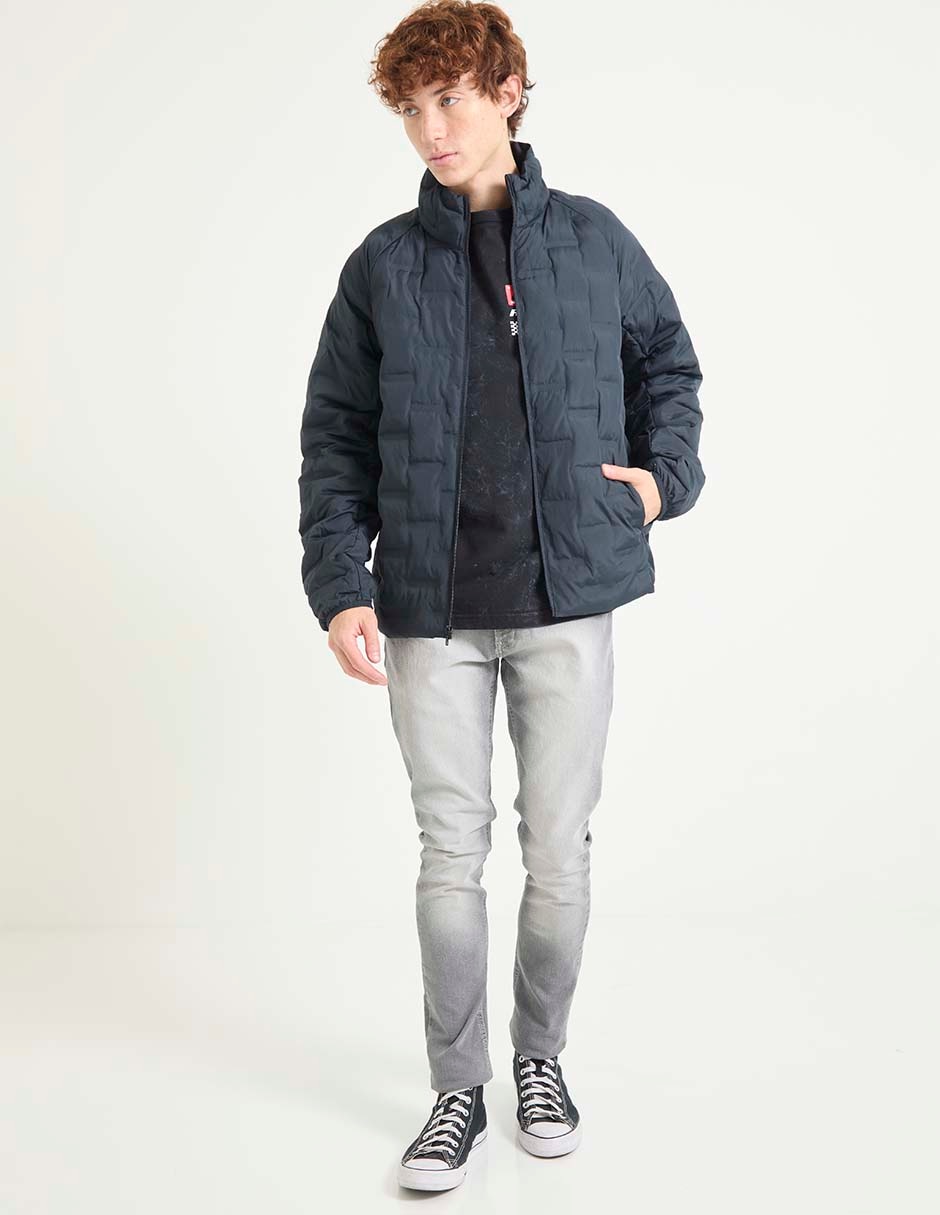 Jeans skinny deslvado para hombre 3