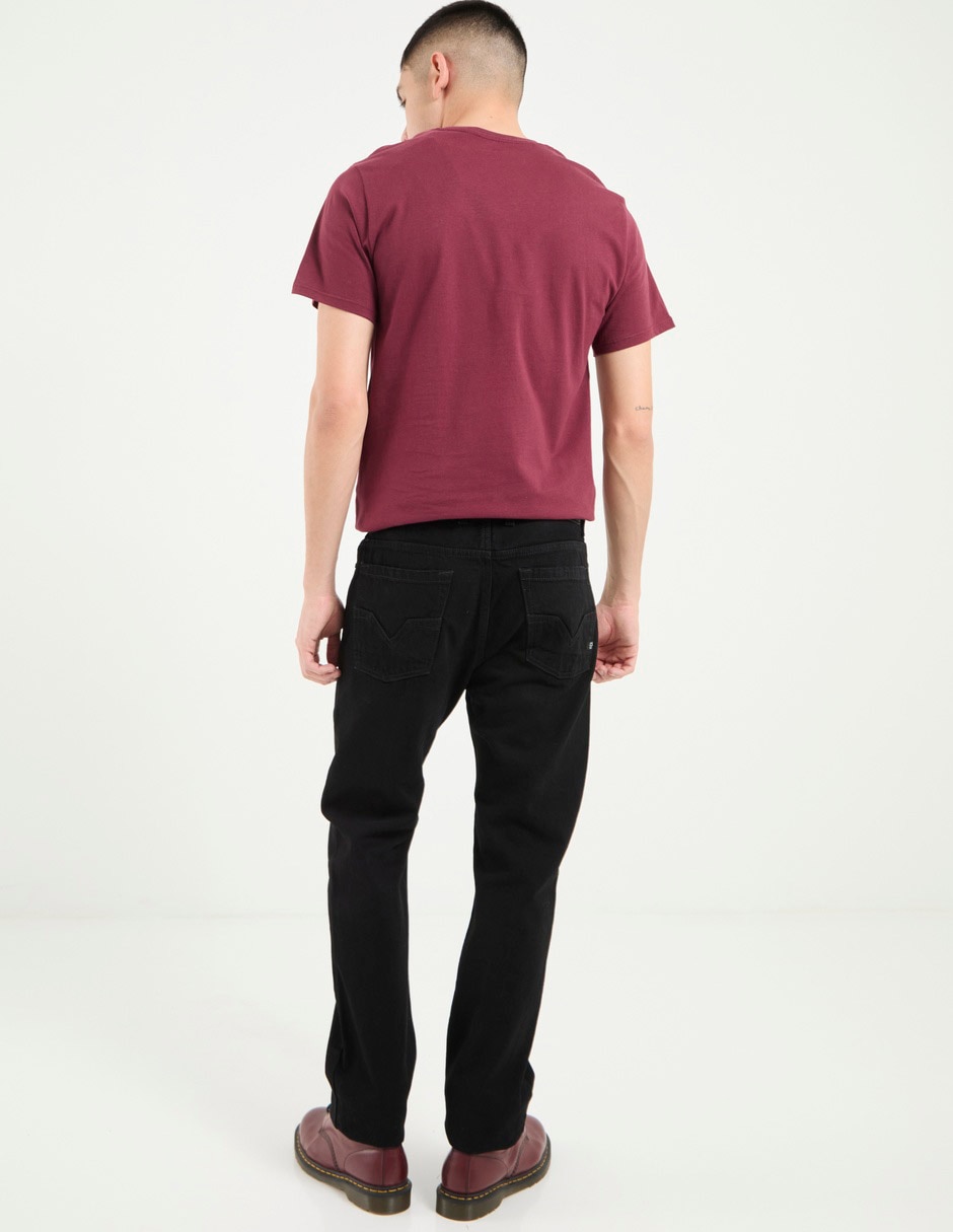 Jeans straight lavado obscuro para hombre 2