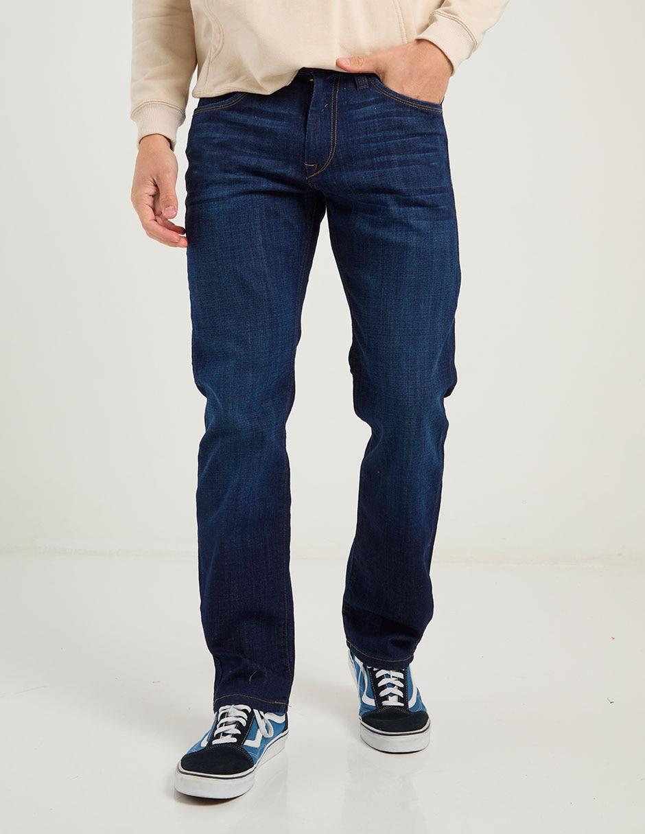 Jeans slim deslavado para hombre