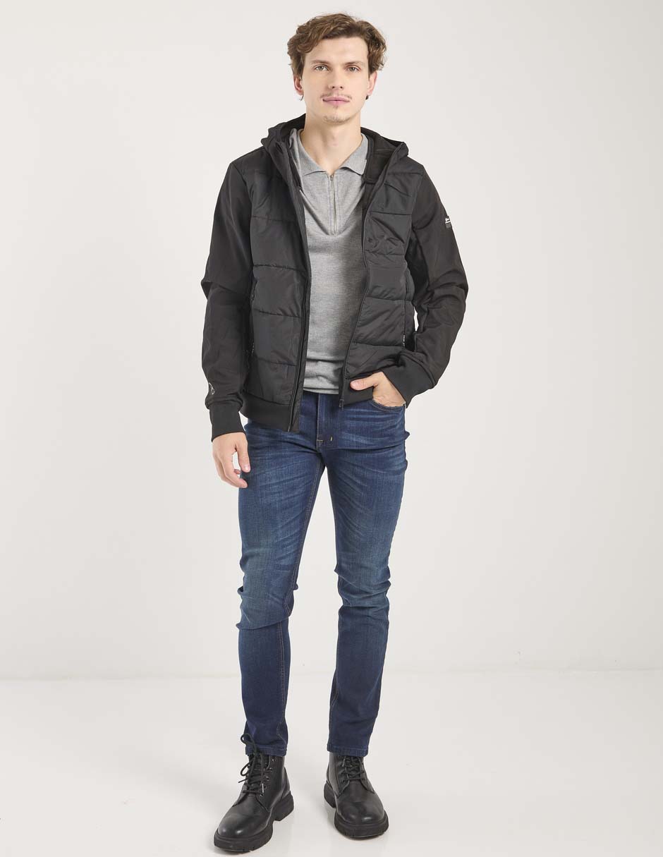 Jeans skinny deslavado para hombre 3