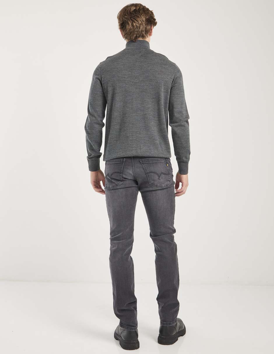 Jeans slim deslavado para hombre 3