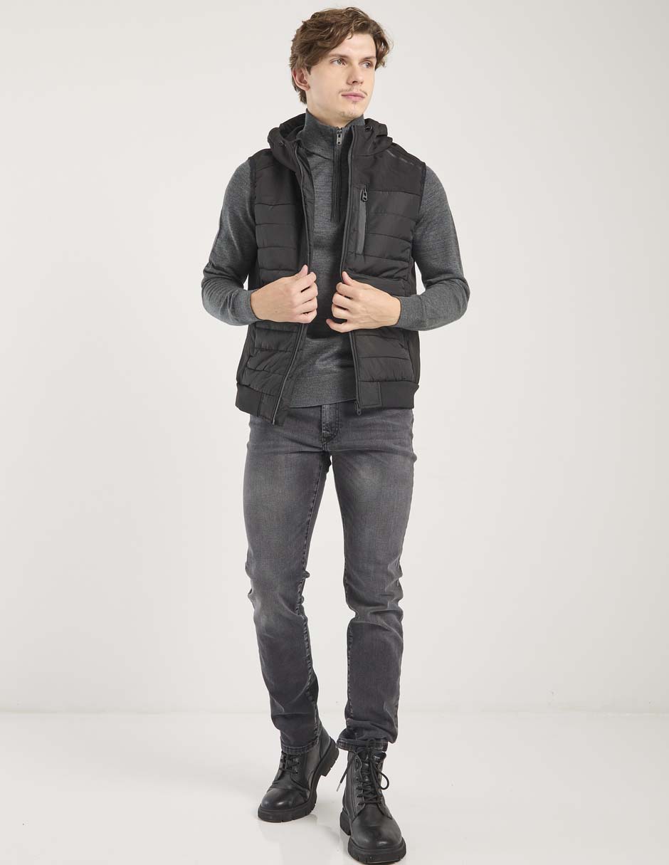 Jeans slim deslavado para hombre 2