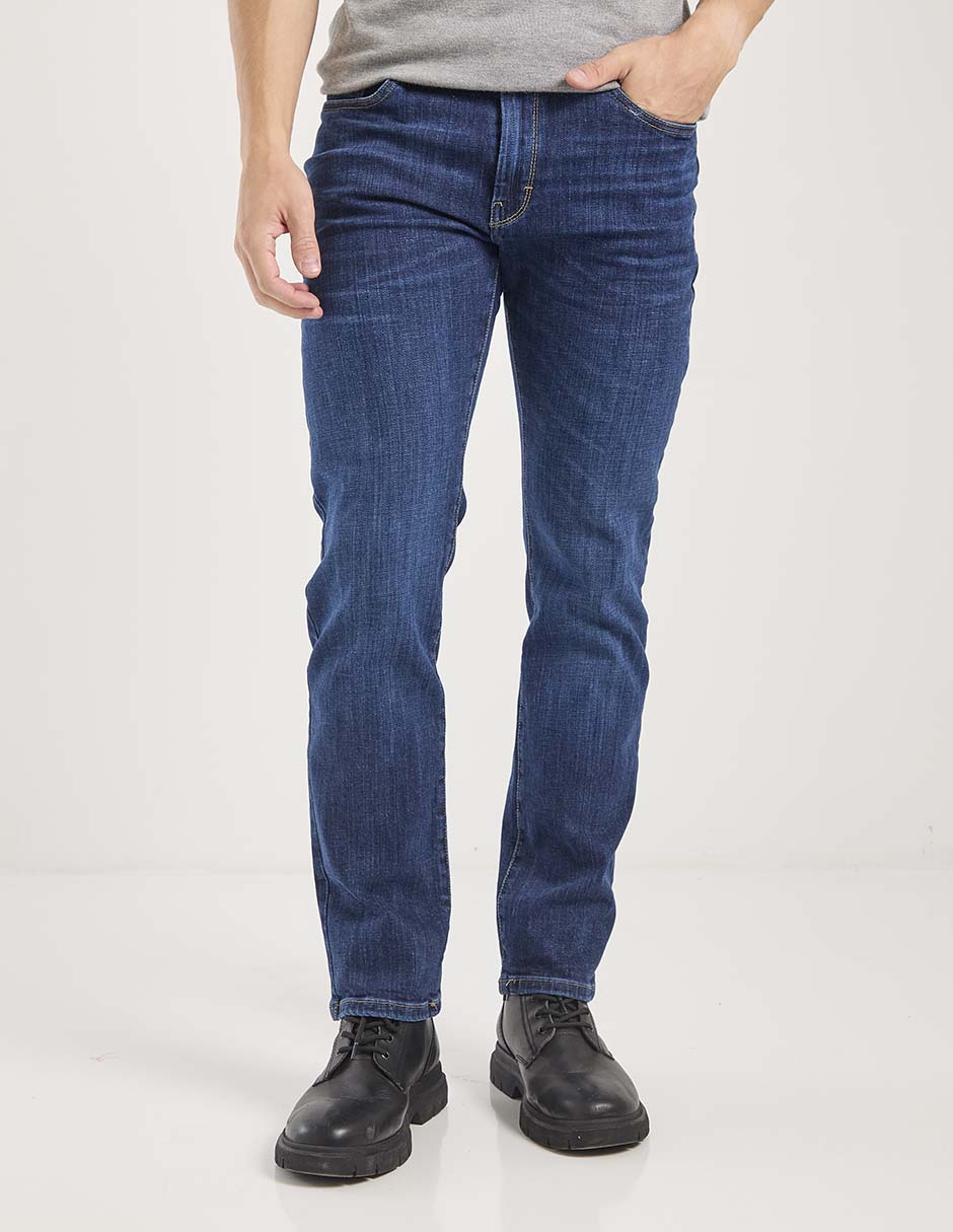 Jeans slim lavado stone wash para hombre