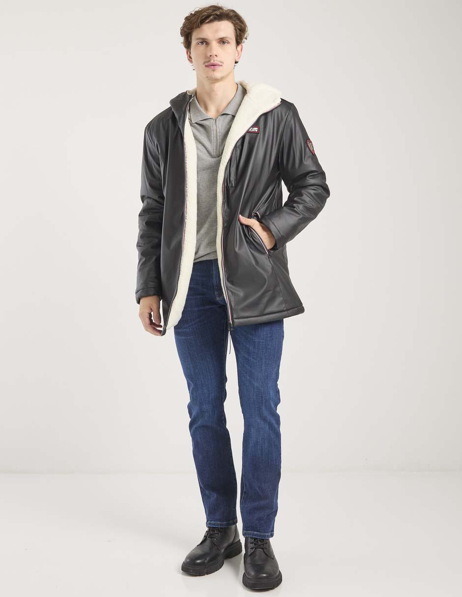 Jeans slim lavado stone wash para hombre 3