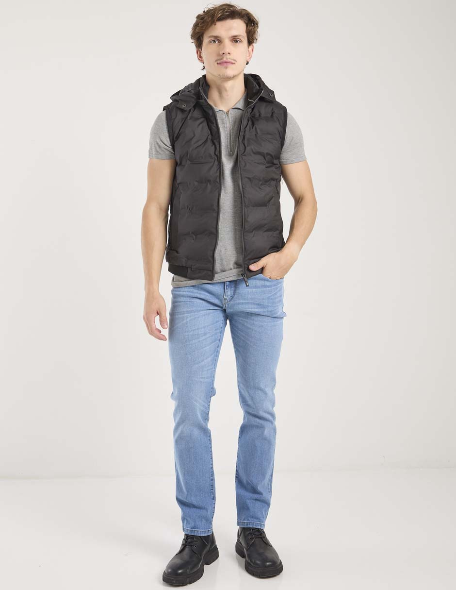 Jeans slim lavado claro para hombre 3