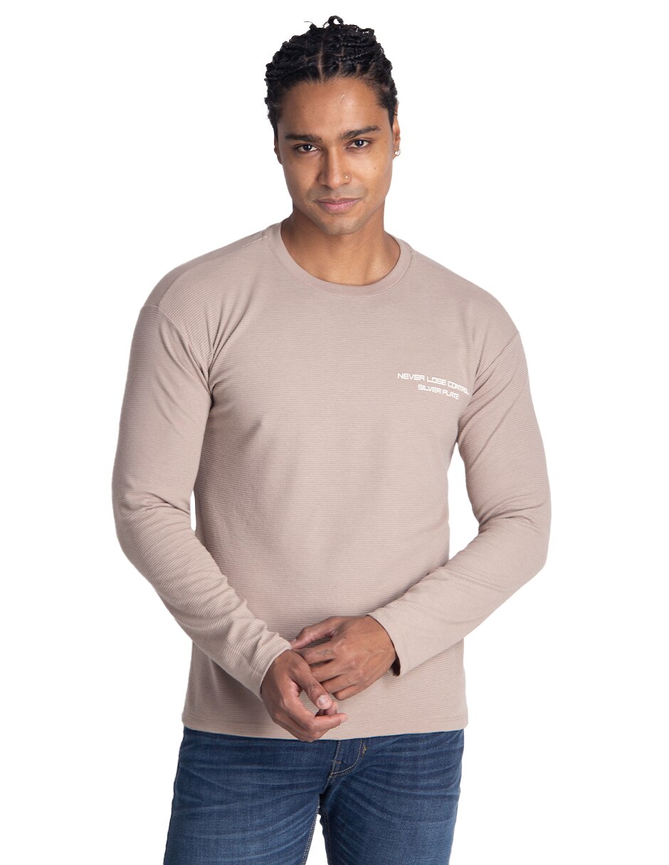 Playera cuello redondo para hombre