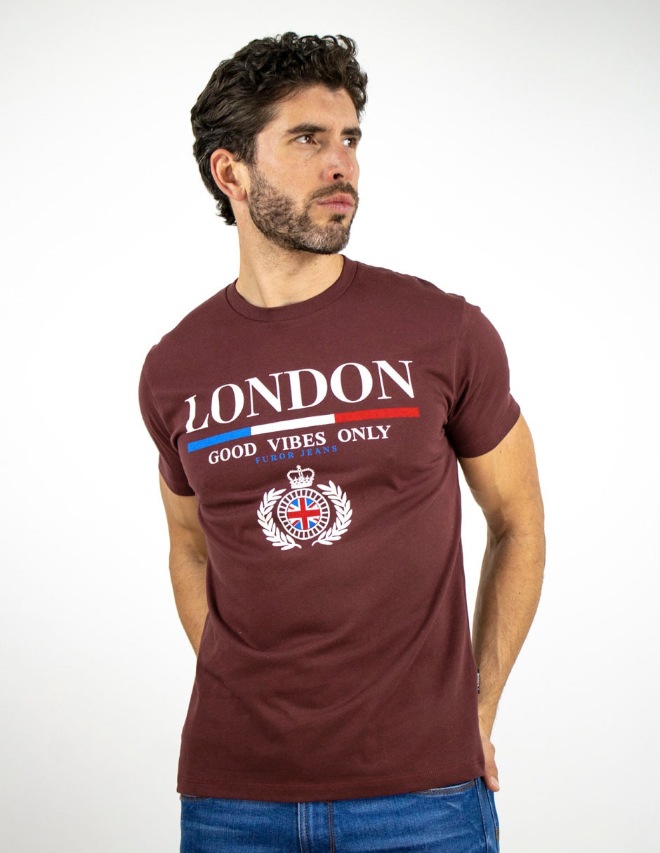 Playera cuello redondo para hombre