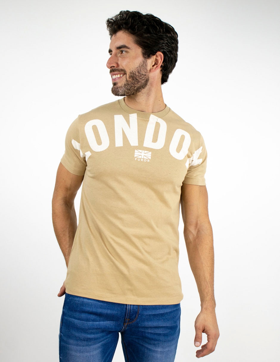 Playera cuello redondo para hombre