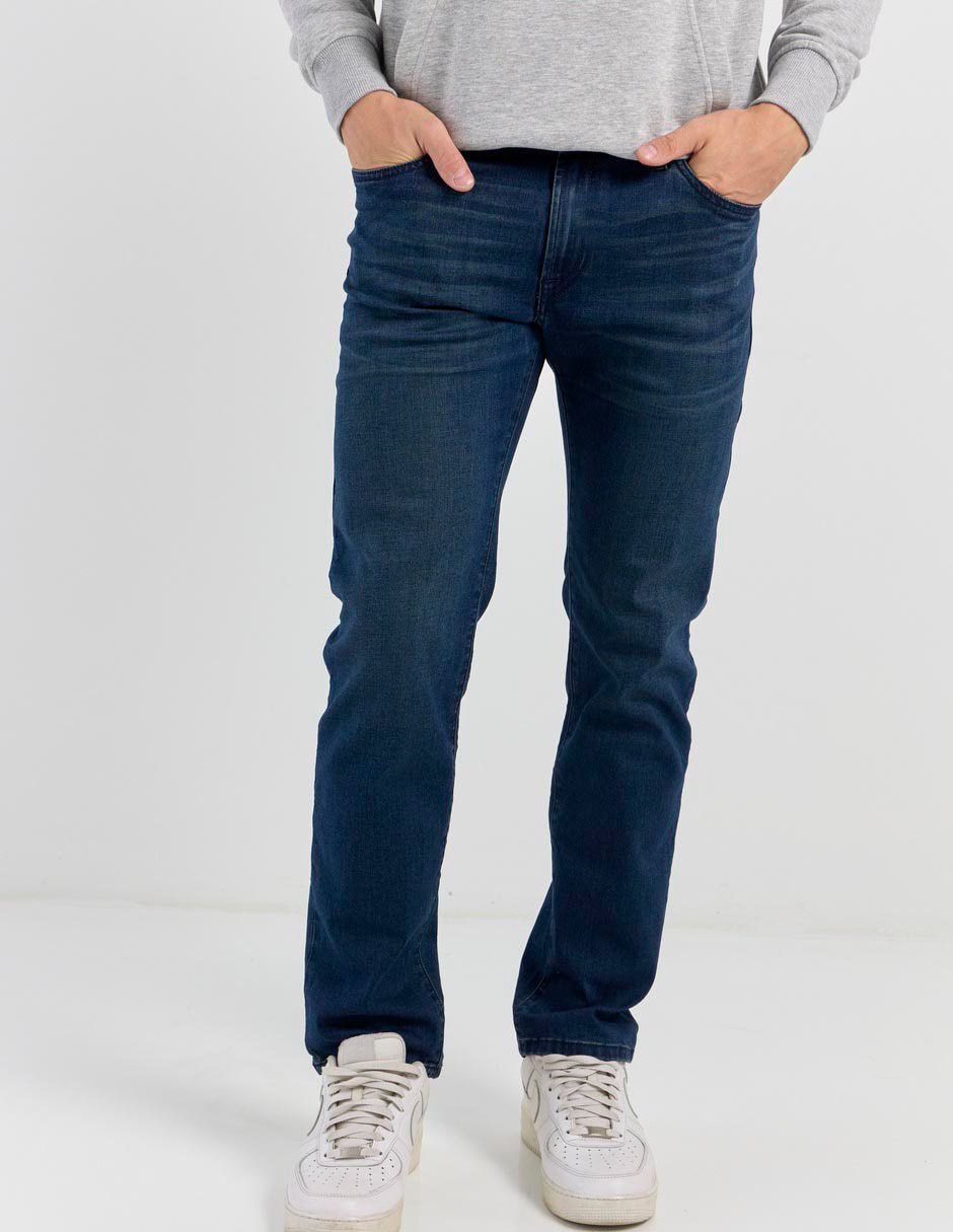 Jeans slim lavado stone wash para hombre
