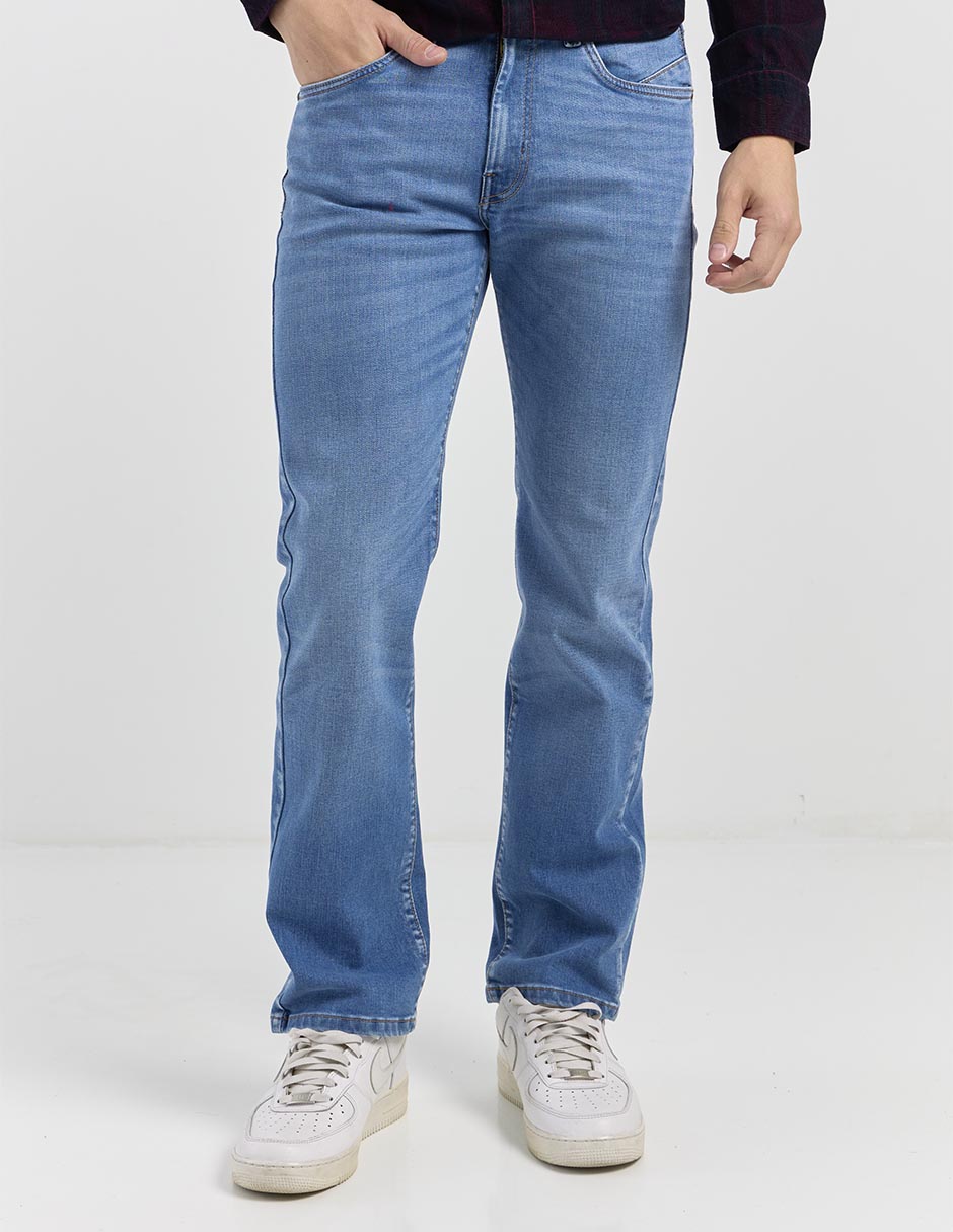 Jeans boot lavado stone wash para hombre