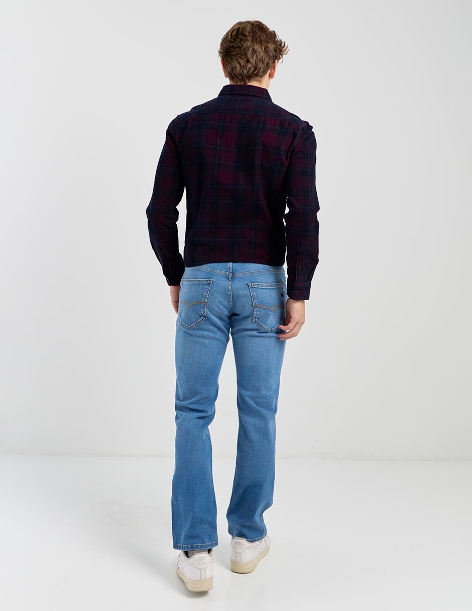Jeans boot lavado stone wash para hombre 2