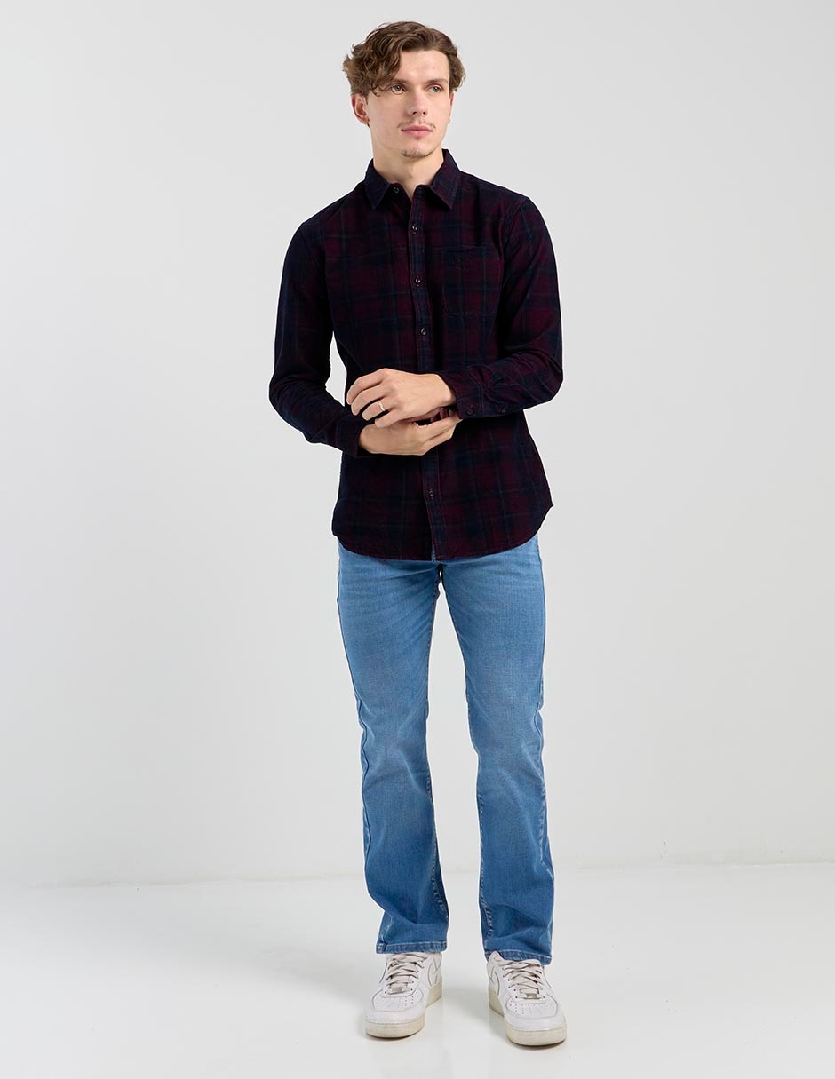 Jeans boot lavado stone wash para hombre 3