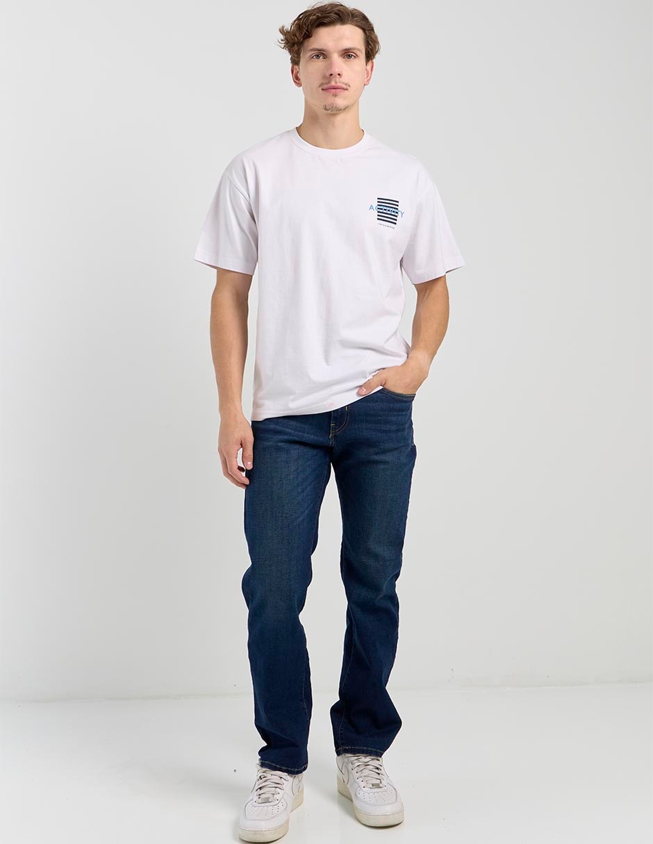 Jeans slim lavado stone wash para hombre 3