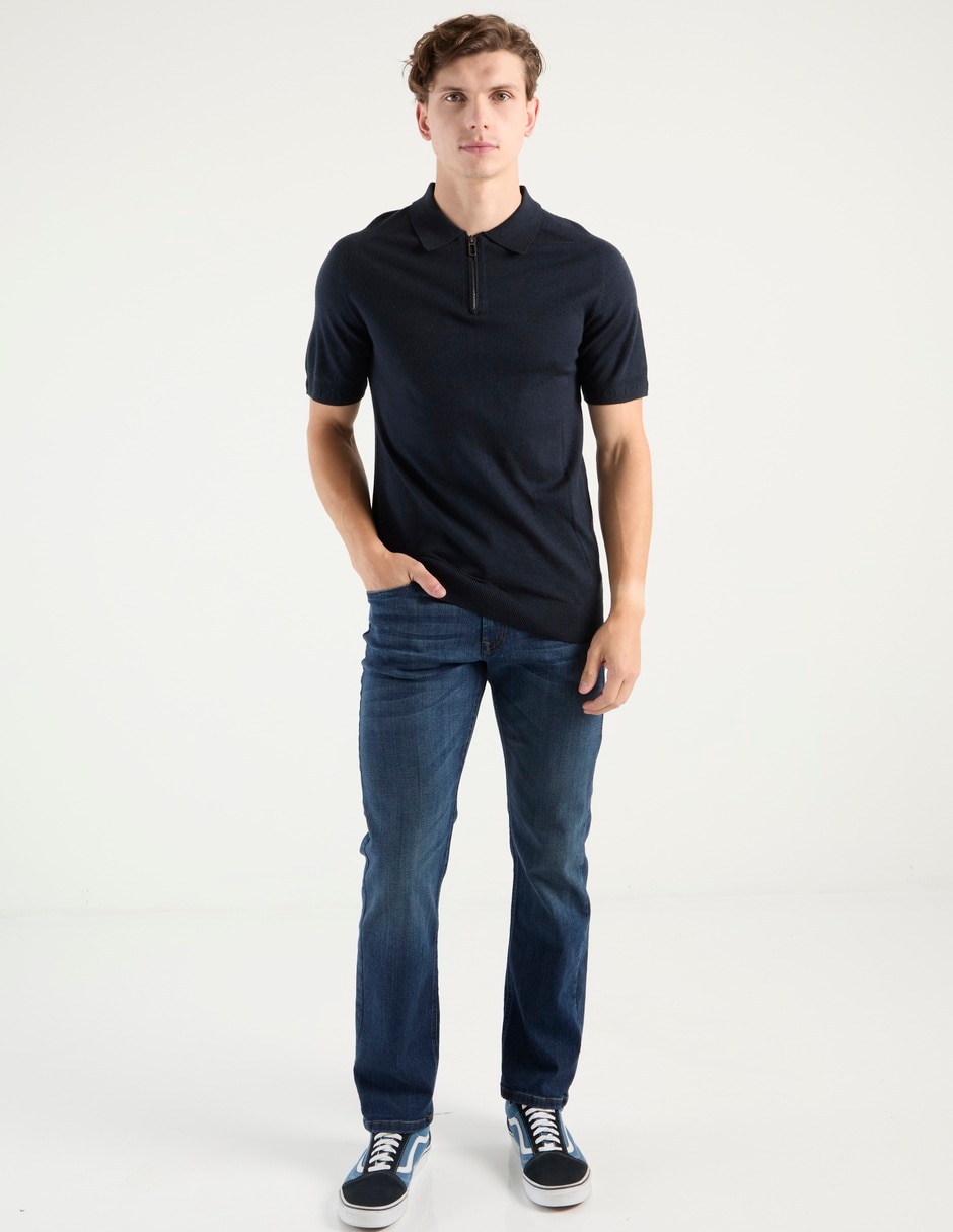 Jeans boot lavado stone wash para hombre 3