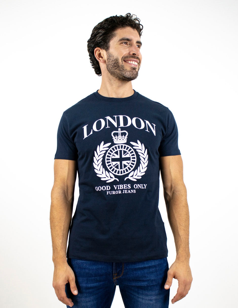 Playera cuello redondo para hombre