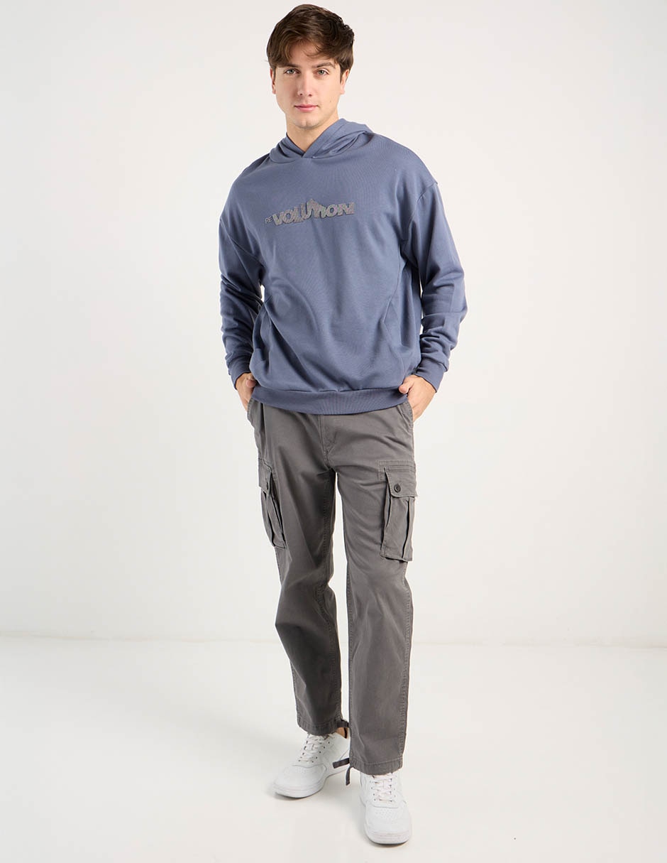 Pantalón cargo slim de algodón para hombre 2