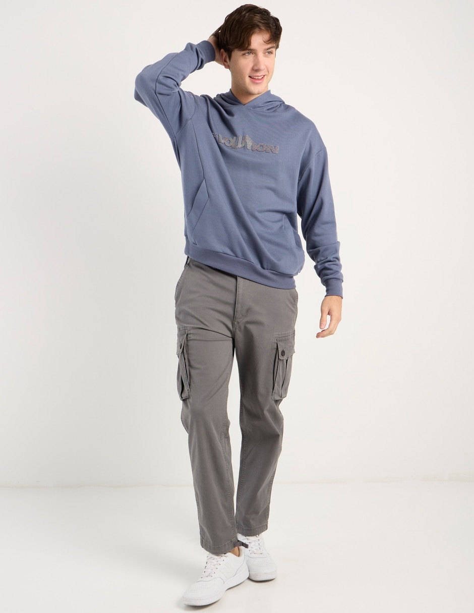Pantalón cargo slim de algodón para hombre 3