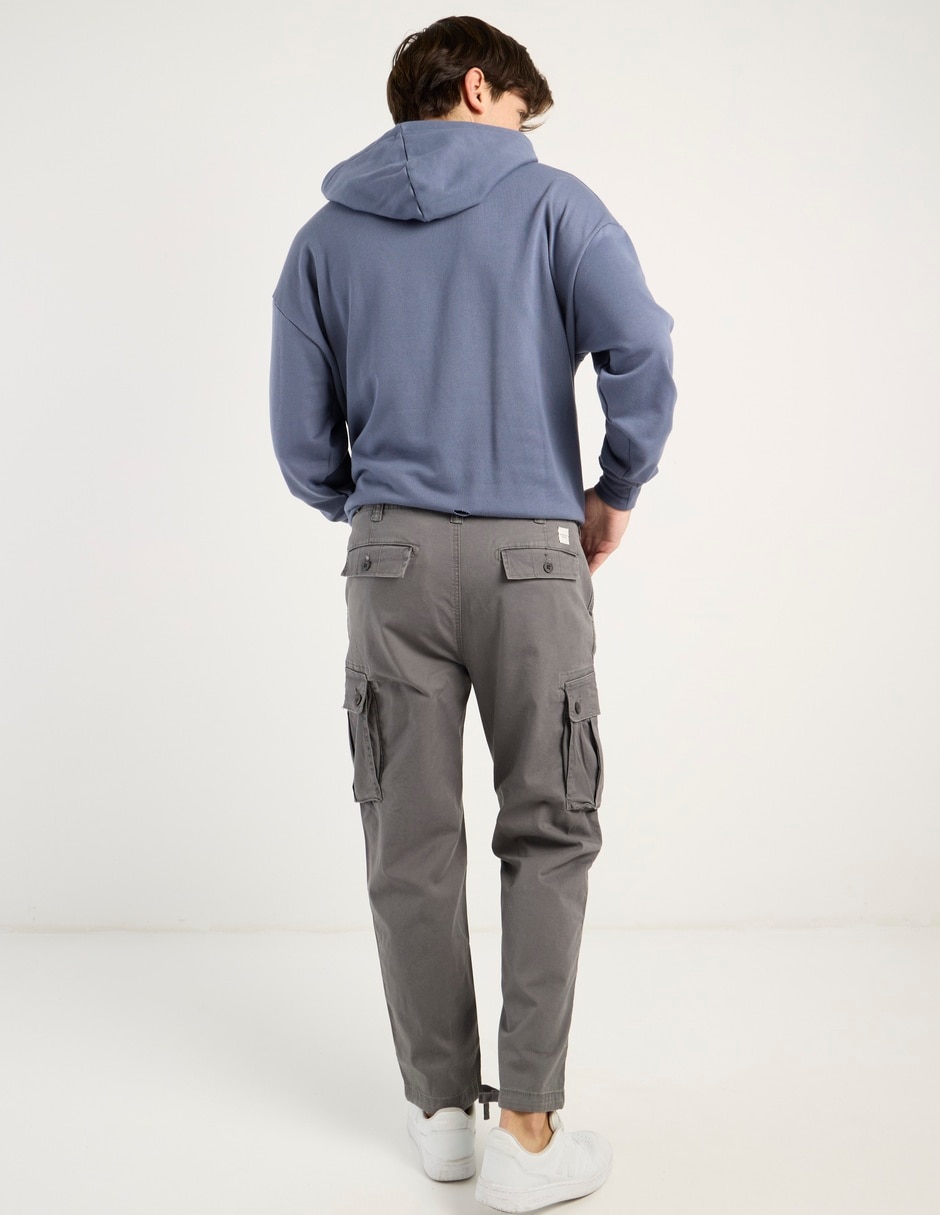 Pantalón cargo slim de algodón para hombre 6