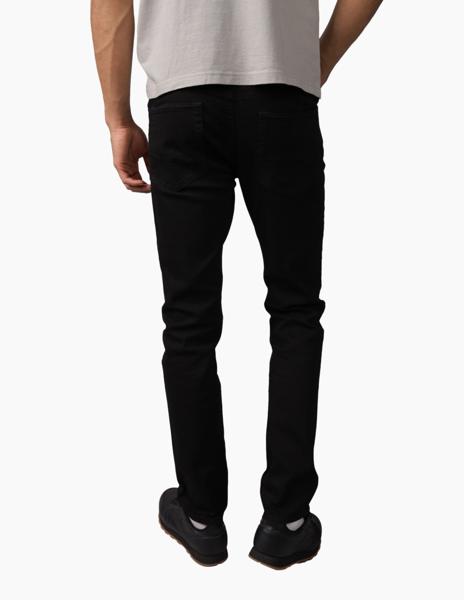 Jeans slim lavado obscuro para hombre 1