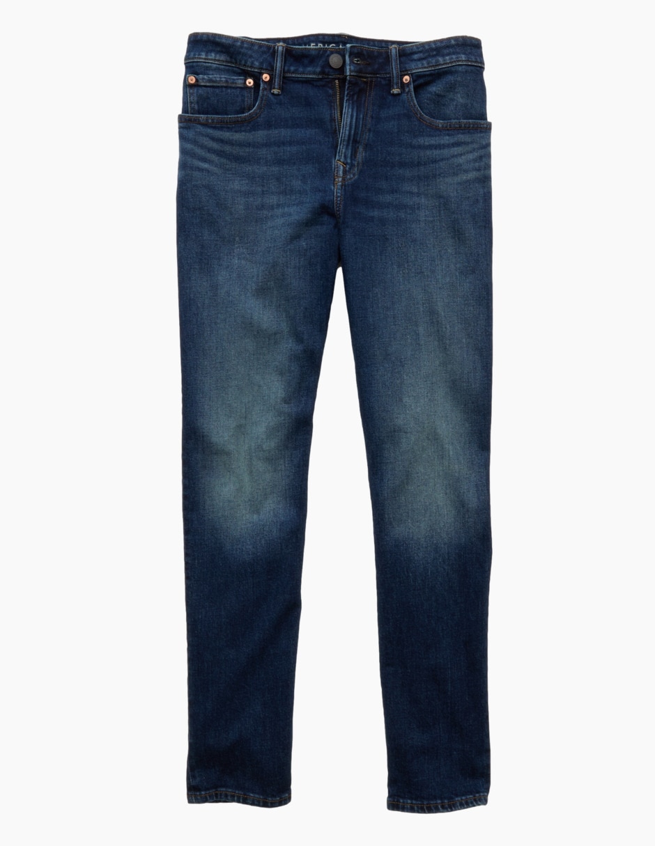 Jeans skinny deslavado para hombre 2