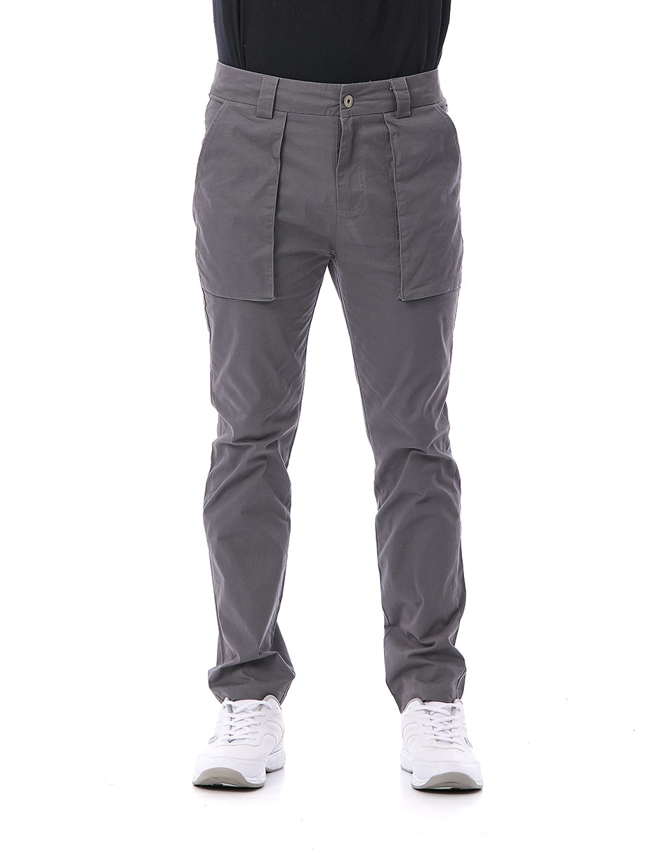 Pantalón chino regular de gabardina para hombre Pantalón chino regular de gabardina para hombre